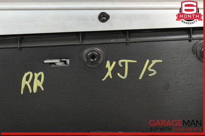 10-19 Jaguar XJ Rear Right Passenger Side Door Panel Cover Black OEM