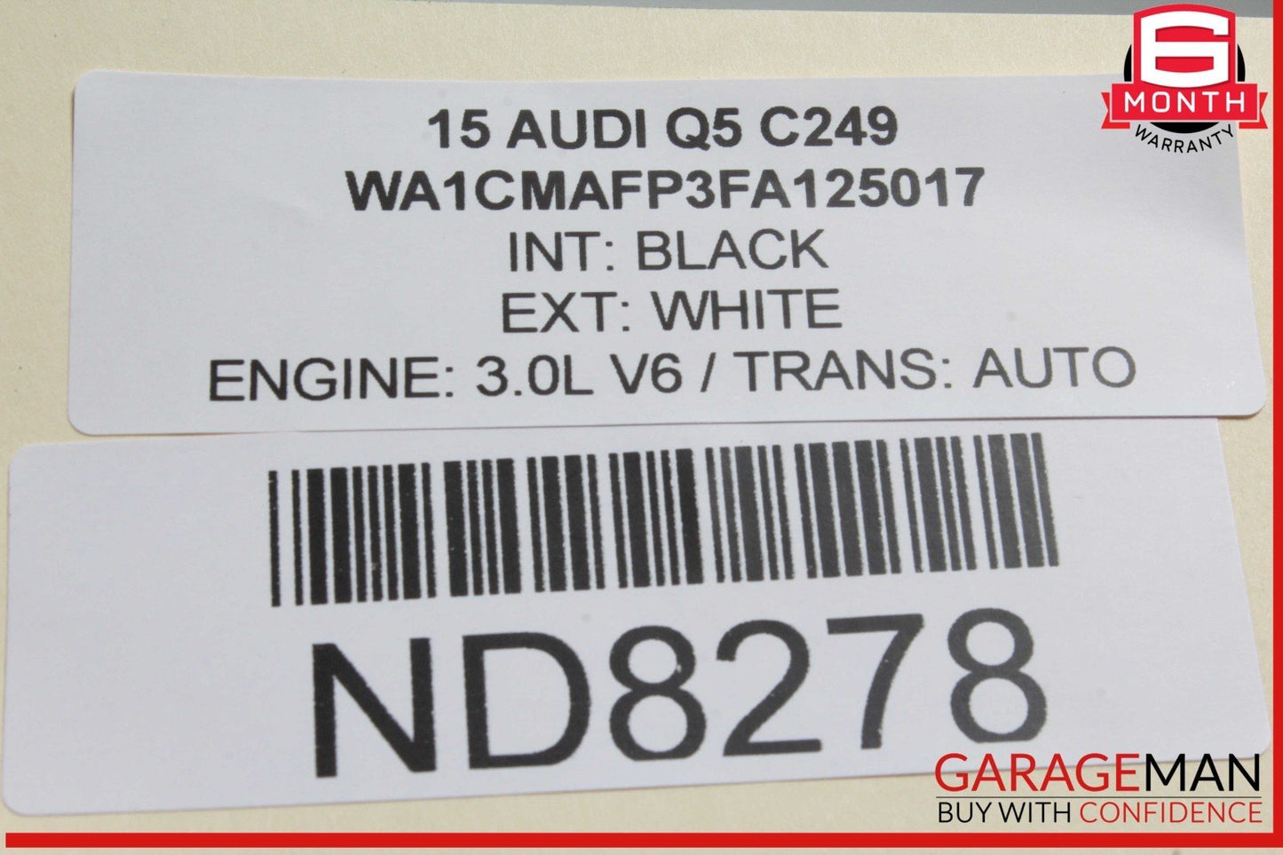 13-17 Audi Q5 Front Suspension Subframe Sub Frame Crossmember OEM