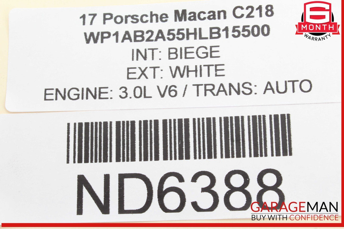 15-24 Porsche Macan 95B Rear Right Side Lower Control Arm 8R0505312F OEM
