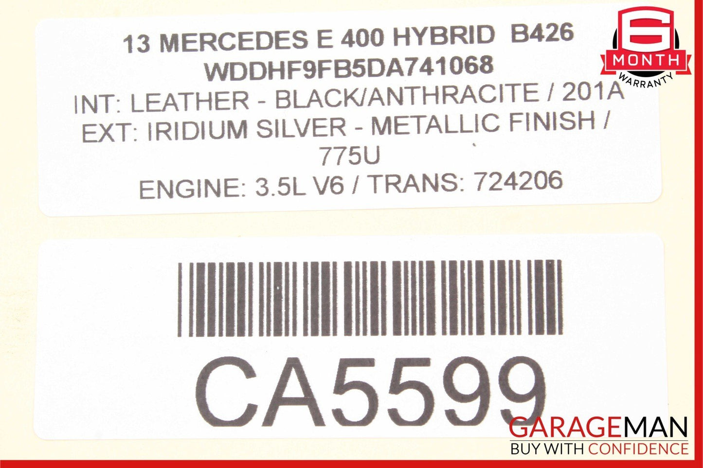 08-20 Mercedes W212 E350 E400 E550 Front Right Door Lock Latch Actuator OEM