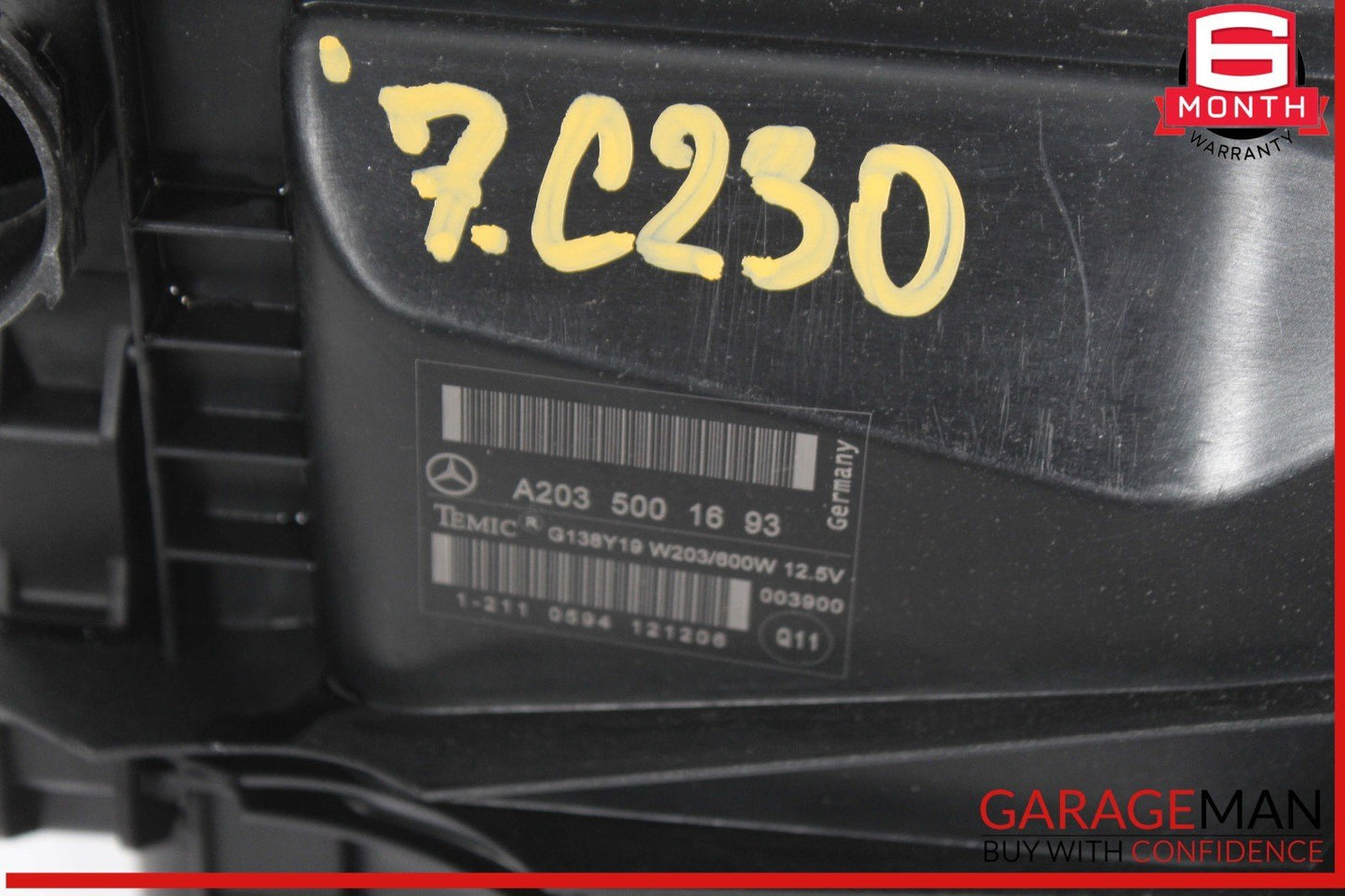 05-09 Mercedes W203 C230 C350 CLK350 Engine Radiator Cooling Fan Motor OEM