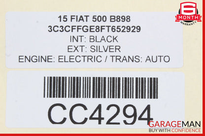 12-17 Fiat 500 Front Left Door Shell Panel Silver OEM