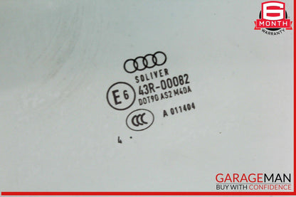 10-17 Audi A5 RS5 Convertible Front Left Door Window Glass OEM