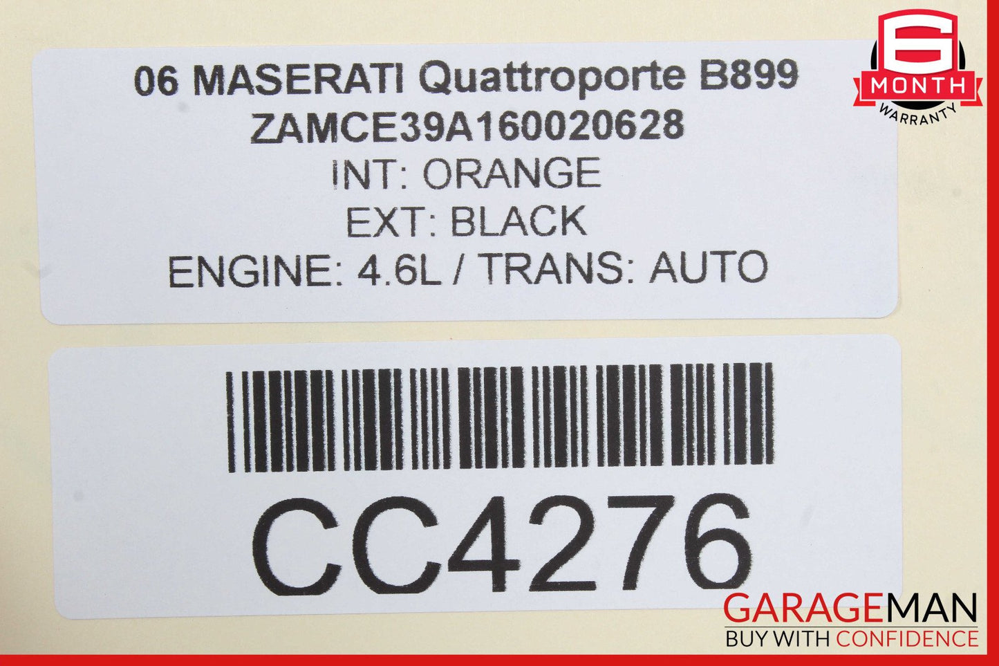 03-08 Maserati Quattroporte M139 Rear Left Recline Seat Cushion Top Upper OEM