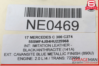 15-20 Mercedes W205 C300 C350e Rear Left Side Wheel Spindle Knuckle Hub Bearing