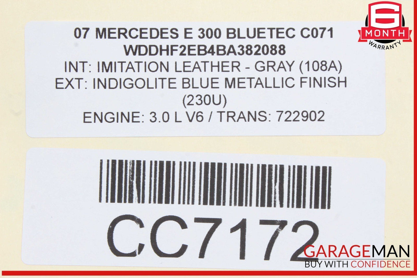 10-16 Mercedes W212 E350 E63 AMG Front Left Side Exterior Door Shell OEM