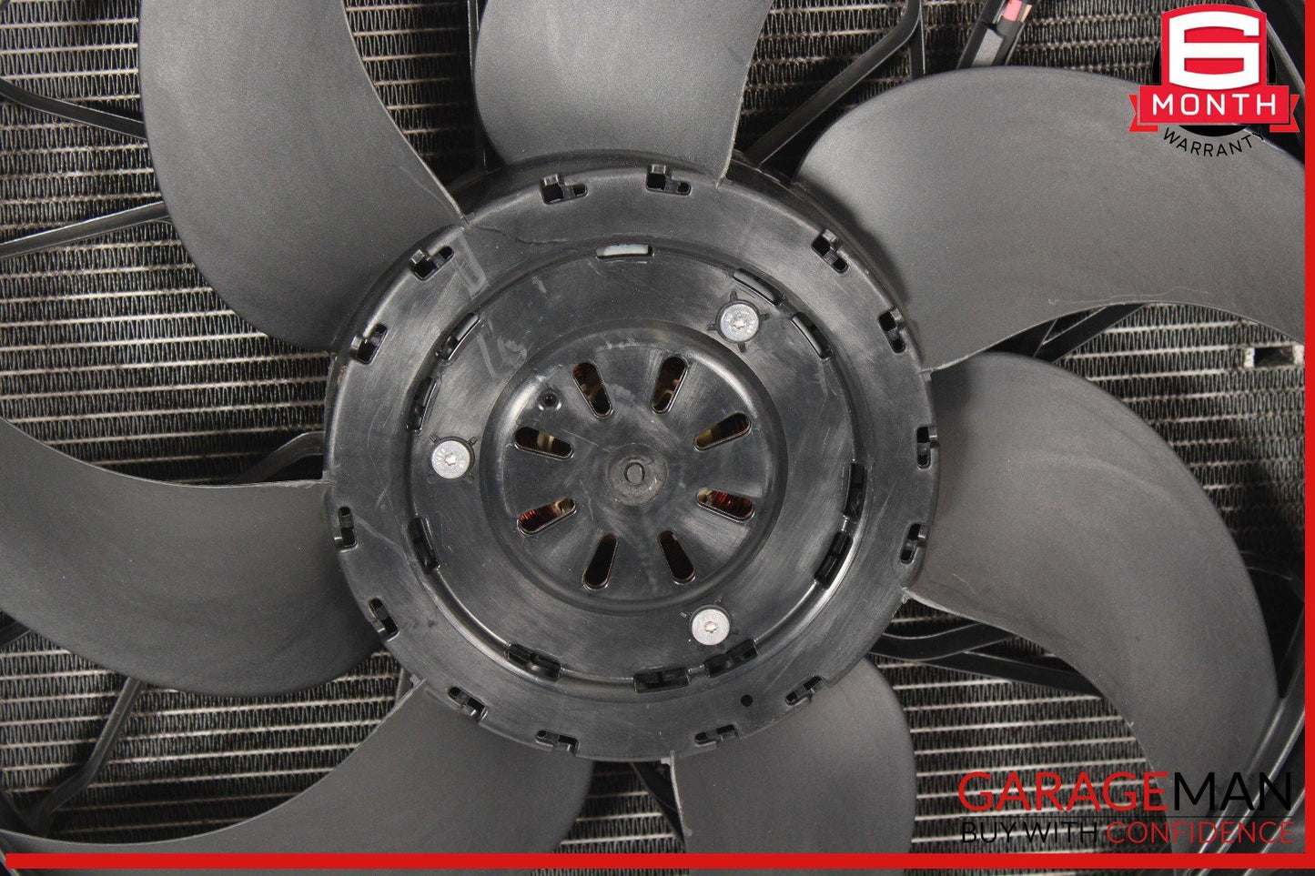 10-13 Mercedes W221 S400 Hybrid Engine Cooling Fan Shroud Motor Assembly OEM