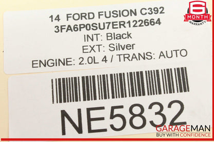 13-16 Ford Fusion Rear Left Driver Side Inner Tail Light LED Lamp OEM