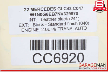 17-22 Mercedes GLC43 AMG Top Upper Seat Cushion Front Right or Left Side OEM