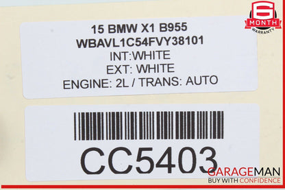 12-15 BMW X1 Rear Right Passenger Side Door Shell White OEM