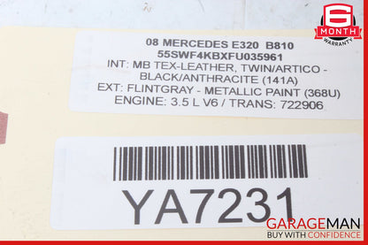 07-09 Mercedes W211 E350 E63 AMG Front Right Side Mirror Door Rear View OEM