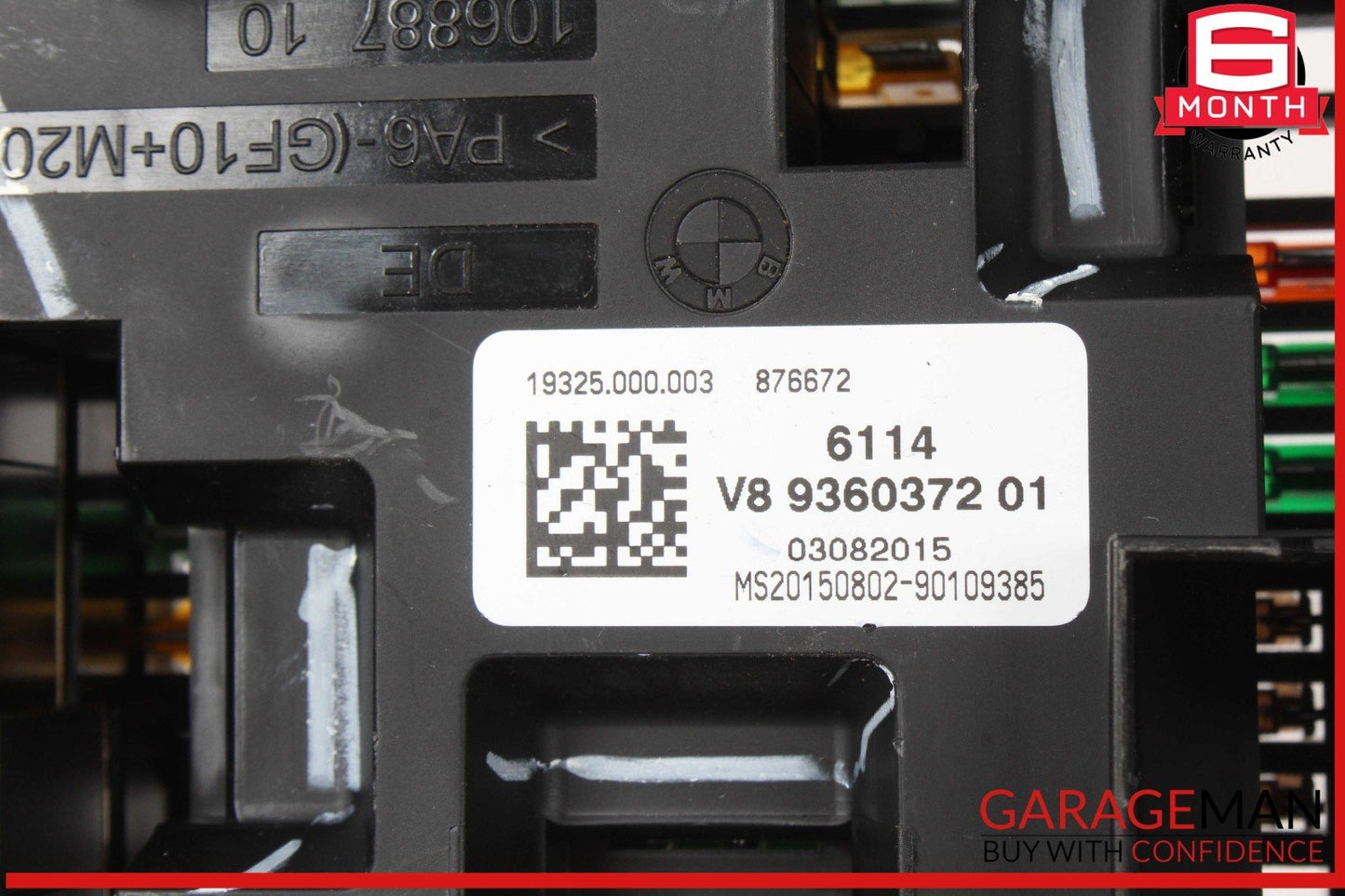 14-18 BMW X5 Rear Power Distribution Fuse Relay Box 9360372 OEM