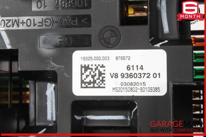 14-18 BMW X5 Rear Power Distribution Fuse Relay Box 9360372 OEM