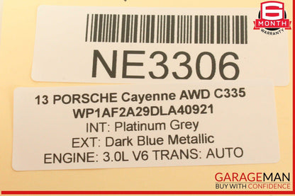 10-18 Porsche Cayenne 958 AWD Front Overhead Upper Interior Dome Light Lamp OEM
