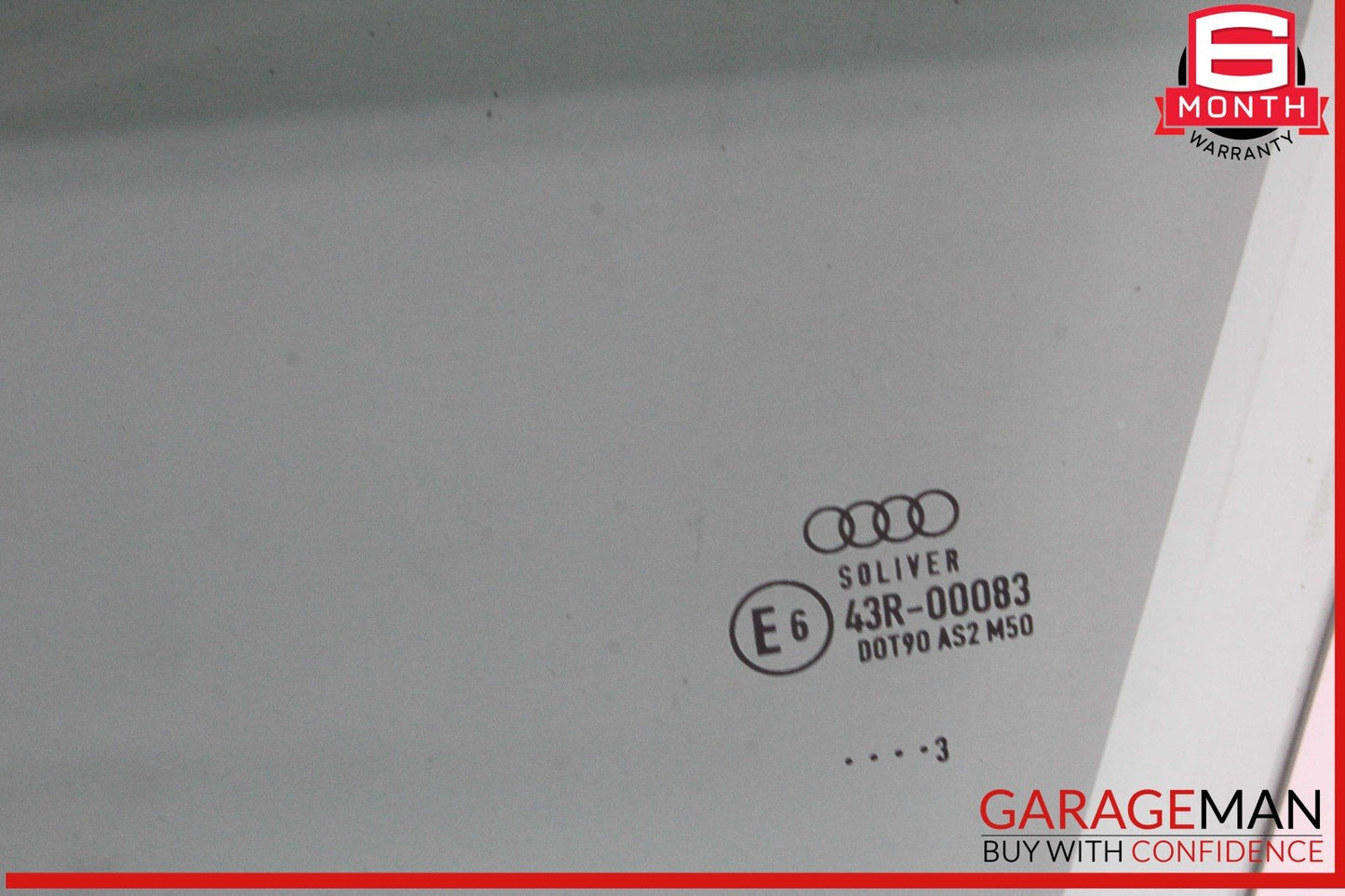12-18 Audi A6 S6 Front Left Driver Side Door Window Glass OEM