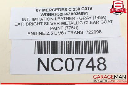 01-07 Mercedes W203 C230 Rear Left & Right Shock Absorber Struts Strut Set OEM