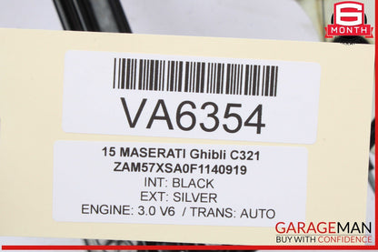 14-22 Maserati Ghibli Rear Left Driver Side Window Regulator 670030023 OEM