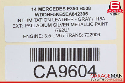 08-18 Mercedes W212 E350 E63 AMG CLS400 Rear Left Side Door Lock Latch Actuator