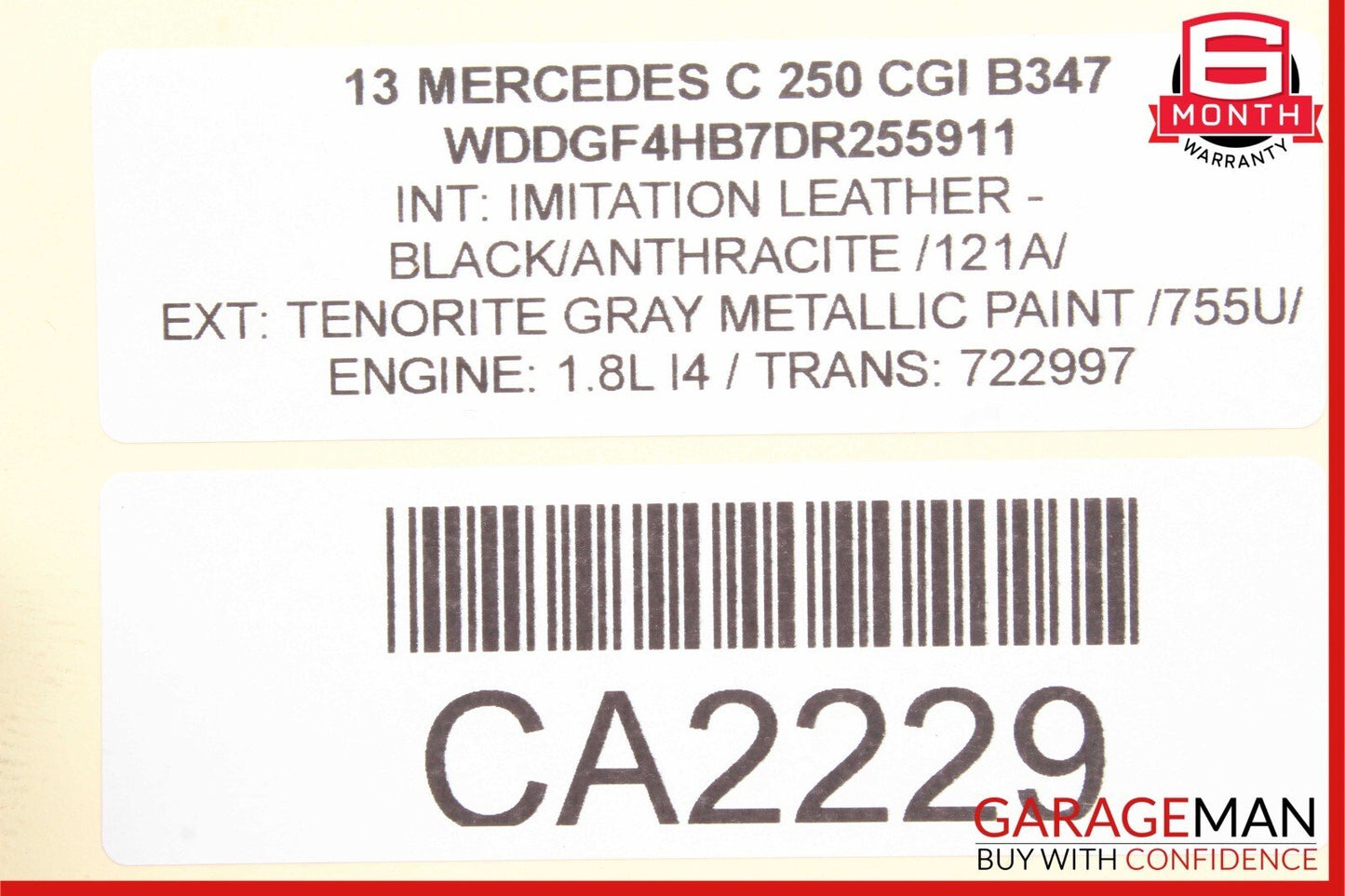 08-20 Mercedes W204 C350 CLS550 SLK250 Front Right Door Lock Latch Actuator OEM