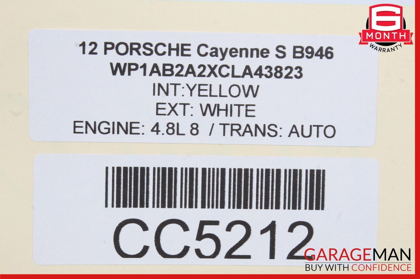 11-18 Porsche Cayenne 958 Panoramic Roof Glass Frame Black OEM