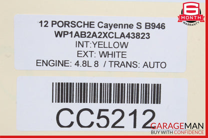 11-18 Porsche Cayenne 958 Panoramic Roof Glass Frame Black OEM