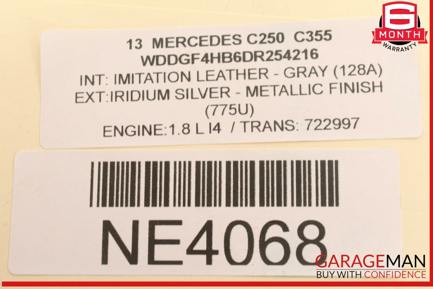 08-15 Mercedes W204 C250 C300 A/C AC Air Condenser Pressure Line 2048308515 OEM