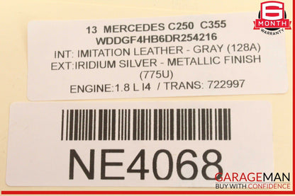 08-15 Mercedes W204 C250 C300 A/C AC Air Condenser Pressure Line 2048308515 OEM
