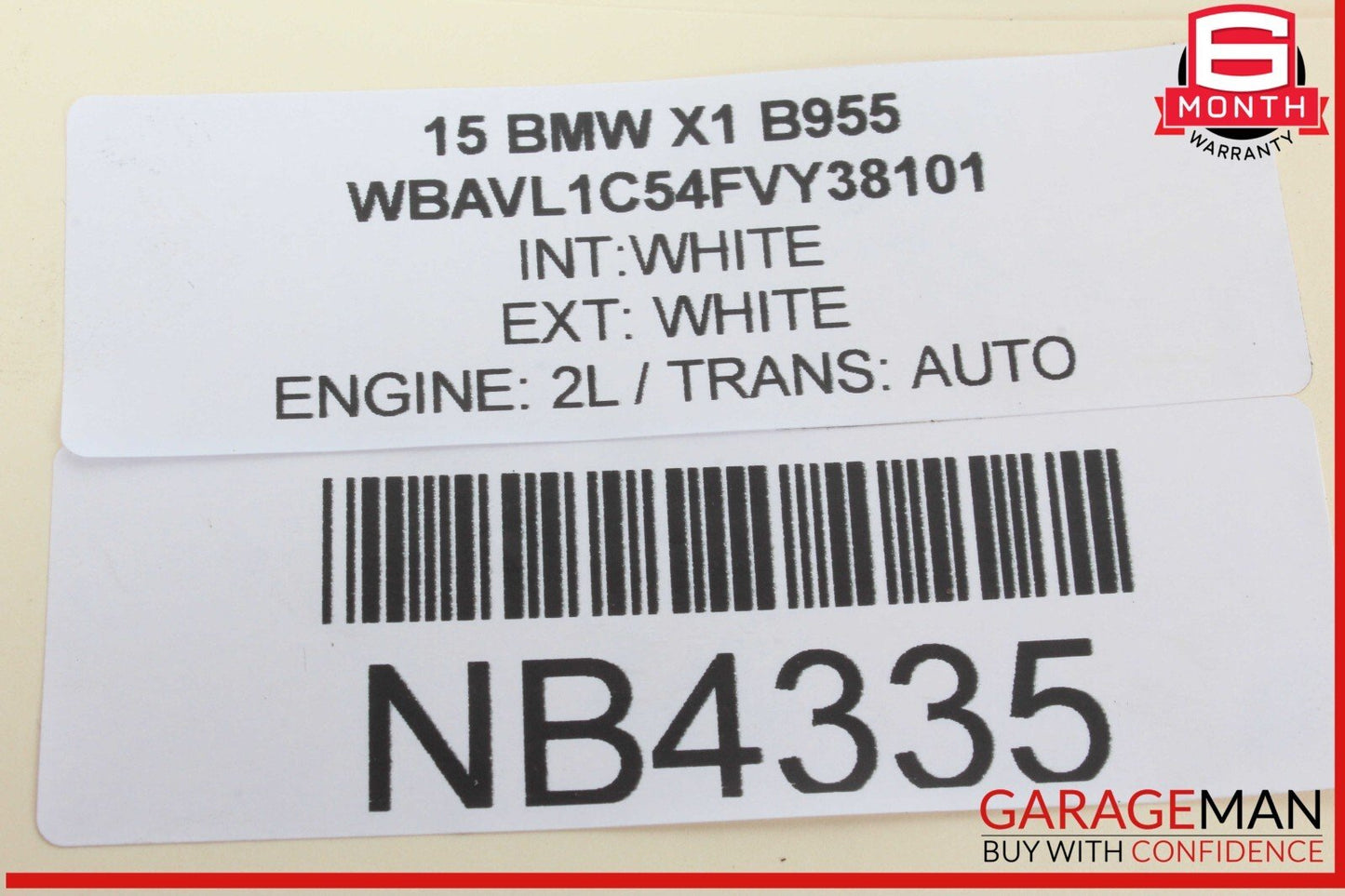 12-15 BMW X1 Front Right Passenger Side Window Regulator Motor