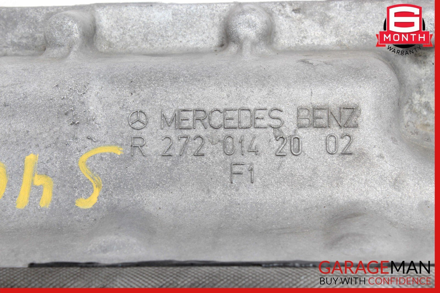 06-13 Mercedes W221 S400 SLK300 Engine Upper Oil Sump Baffle Pan 2720142002 OEM