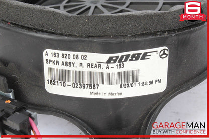 98-05 Mercedes W163 ML320 Rear Right & Left Side Door Audio Speakers Set OEM