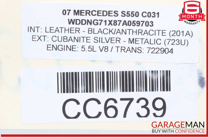 07-09 Mercedes W221 S550 CL550 Engine Cooling Radiator AC A/C Air Condenser Assy