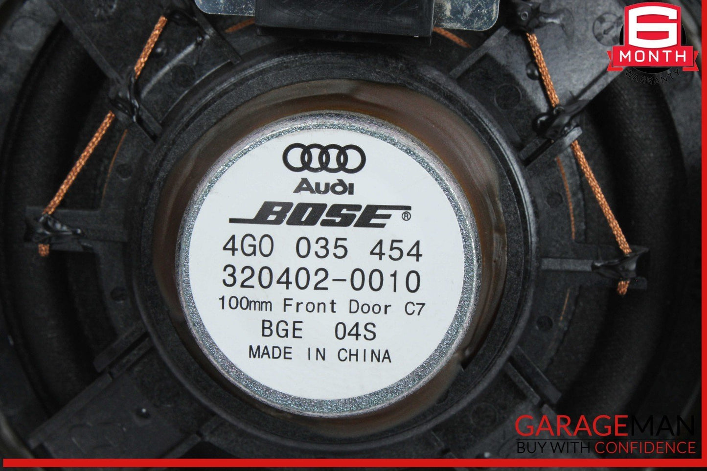 12-18 Audi A6 Front Left and Right Side Mid Range Door Audio Sound Speaker Set