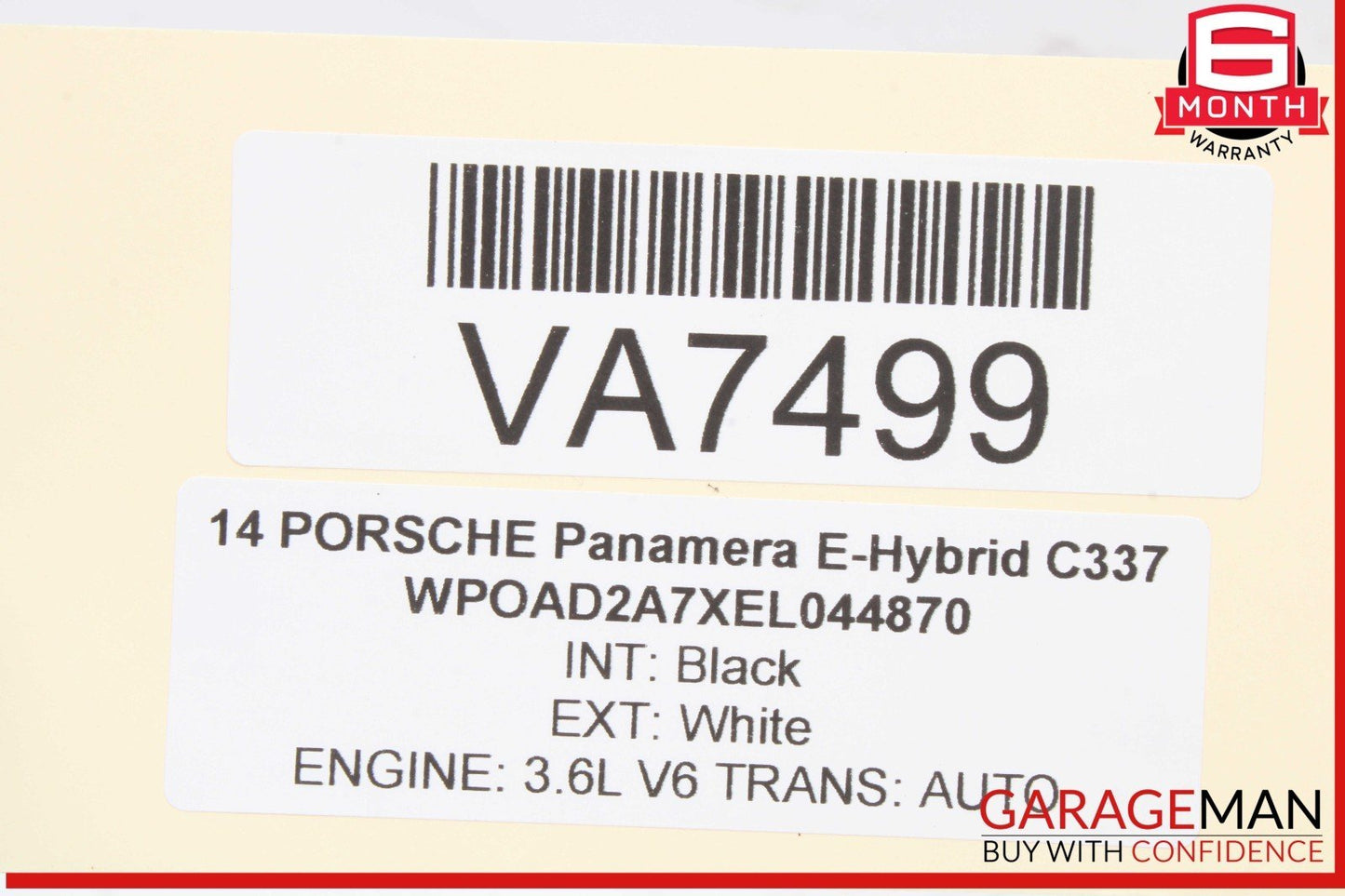 10-16 Porsche Panamera 970 E-Hybrid Rear Left or Right Side Upper Control Arm