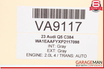 18-25 Audi Q5 SQ5 Rear Left Driver Side Exterior Door Handle Gray OEM