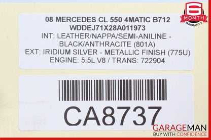 07-14 Mercedes W216 CL550 S550 Front Left Wheel Carrier Spindle Knuckle Hub OEM
