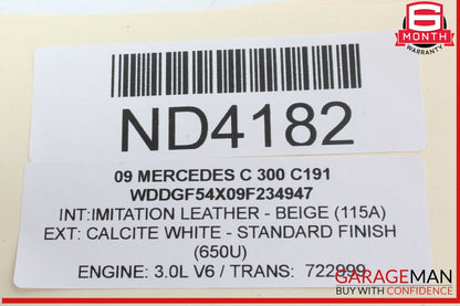 07-15 Mercedes W204 C300 CL550 CLK550 Engine Coolant Motor Water Pump OEM