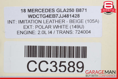 14-20 Mercedes X156 GLA250 Trunk Lid Liftgate Tailgate Hatch Shell OEM