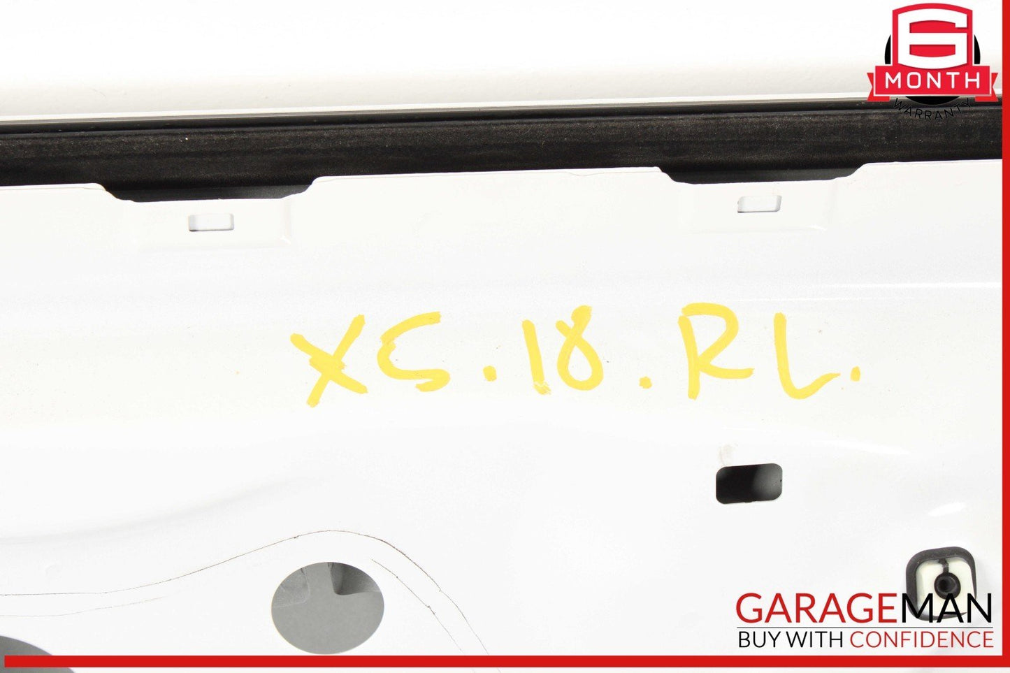 14-18 BMW X5 Rear Left Driver Side Door Shell Panel White OEM