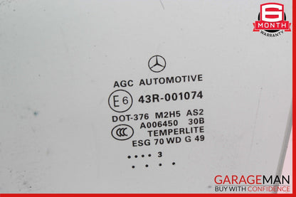 12-19 Mercede X166 GL450 GLE43 AMG GLS550 Front Left Door Window Glass OEM
