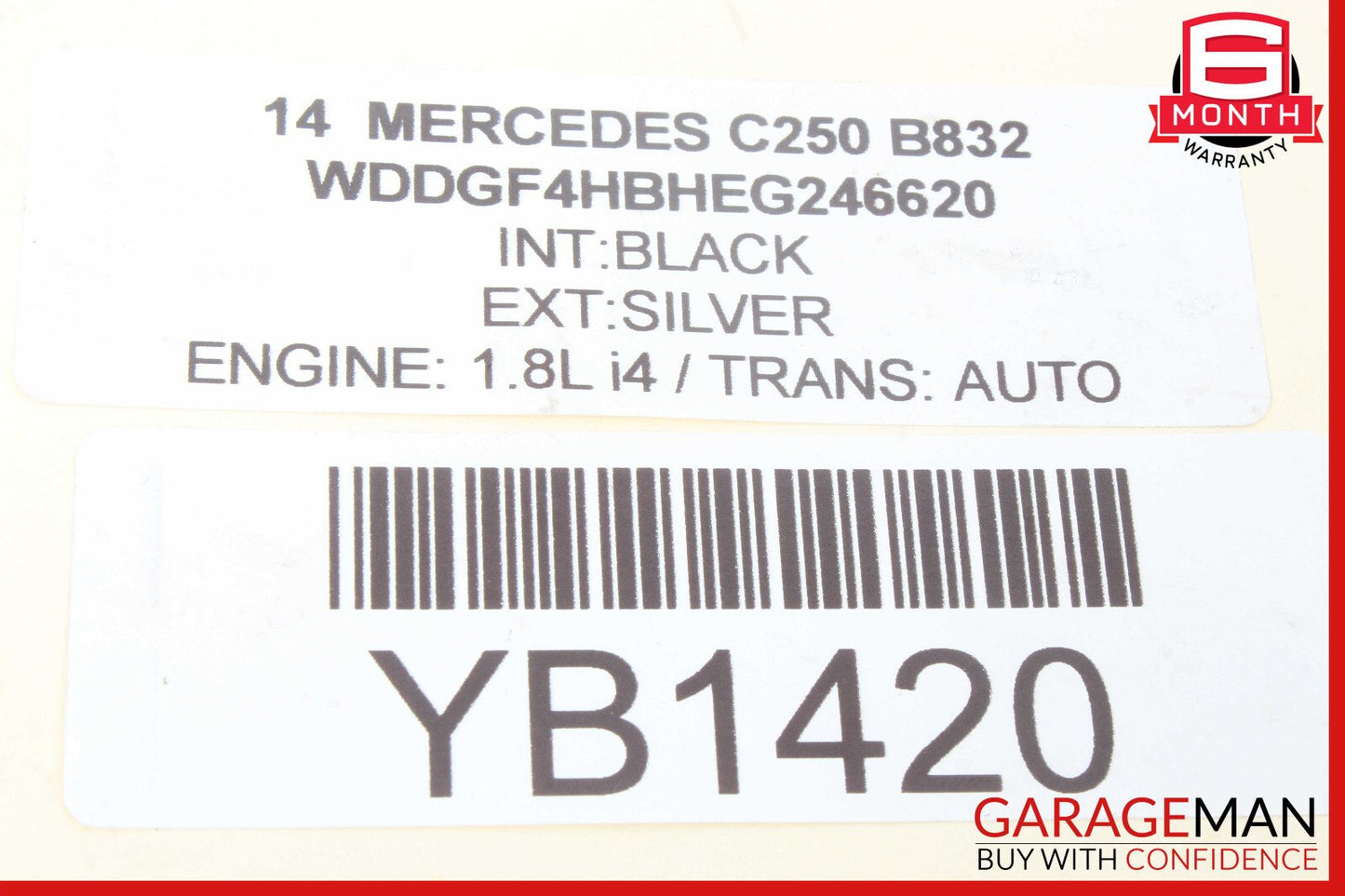 12-15 Mercedes W204 C250 Coupe RWD SACHS Rear Left & Right Shock Absorber Struts