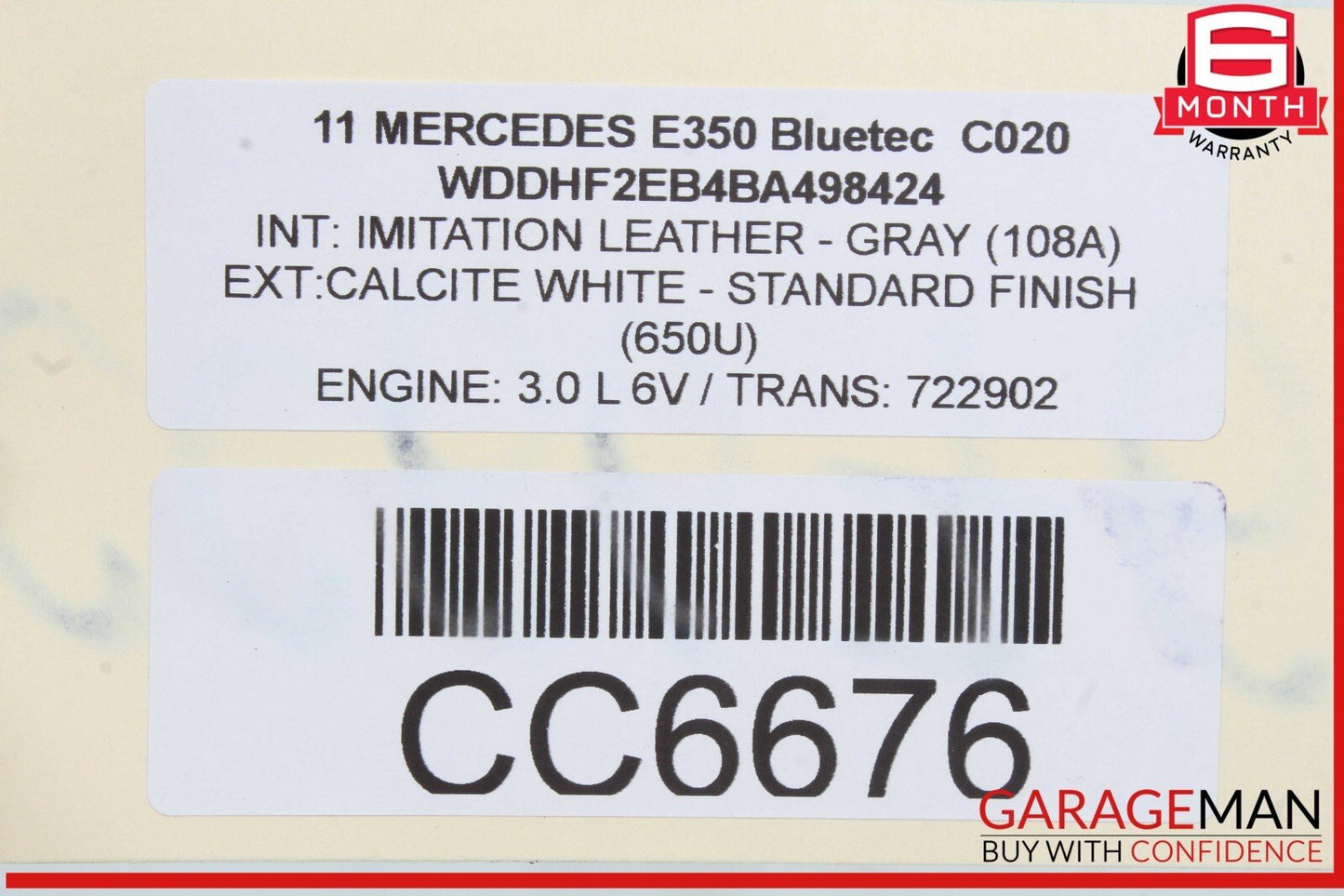 11-16 Mercedes W212 E350 Wagon Right Side Baggage Luggage Roof Rack Rail OEM