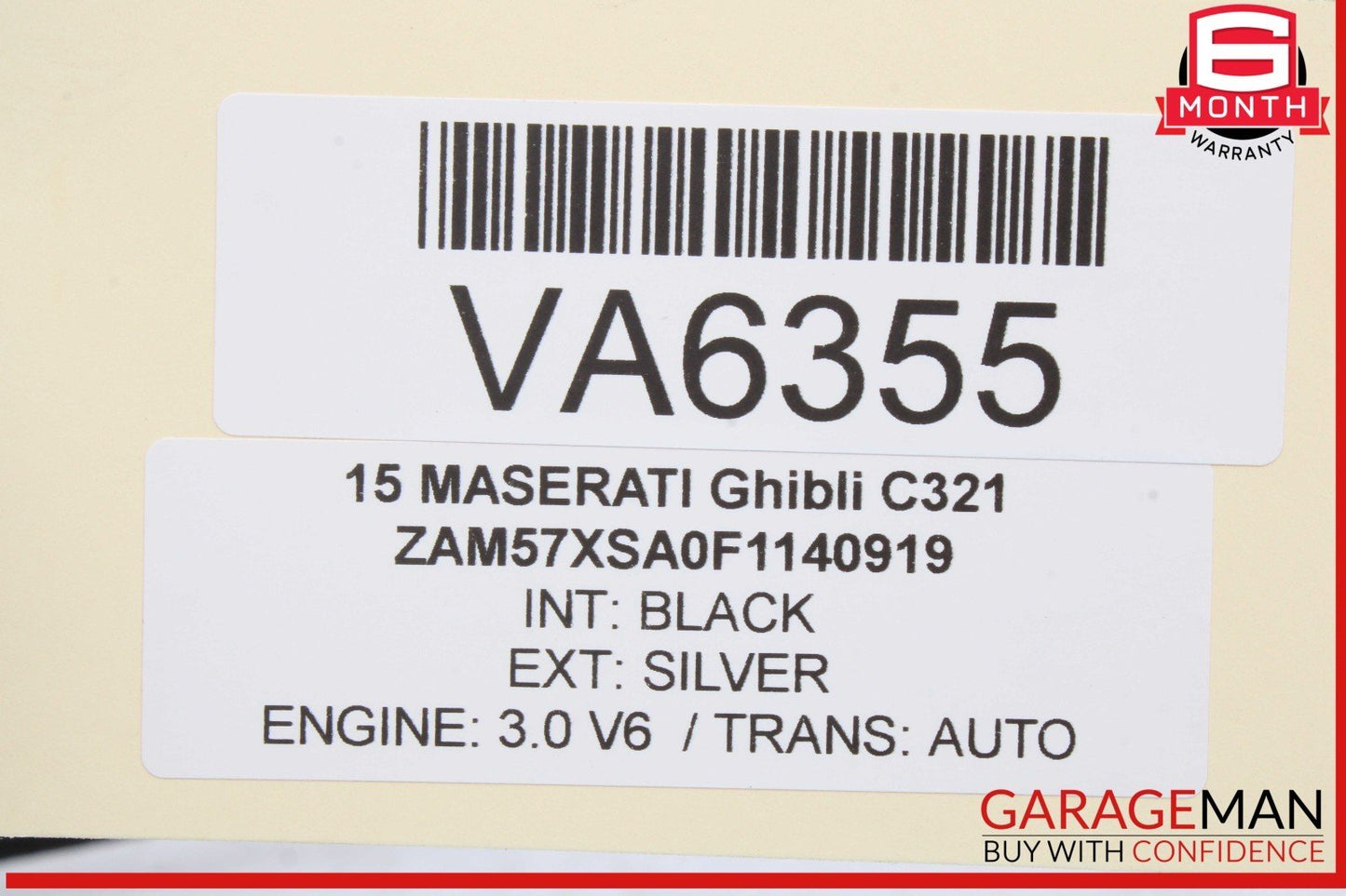 14-22 Maserati Ghibli Front Right Passenger Side Door Window Regulator OEM