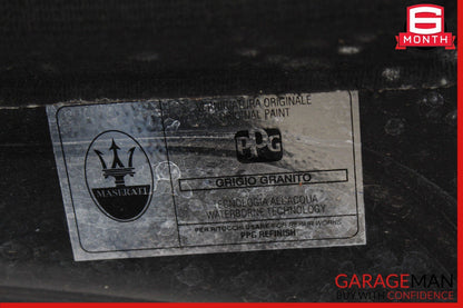 08-19 Maserati GranTurismo GranCabrio M145 Hood Bonnet Cover Panel Assembly OEM