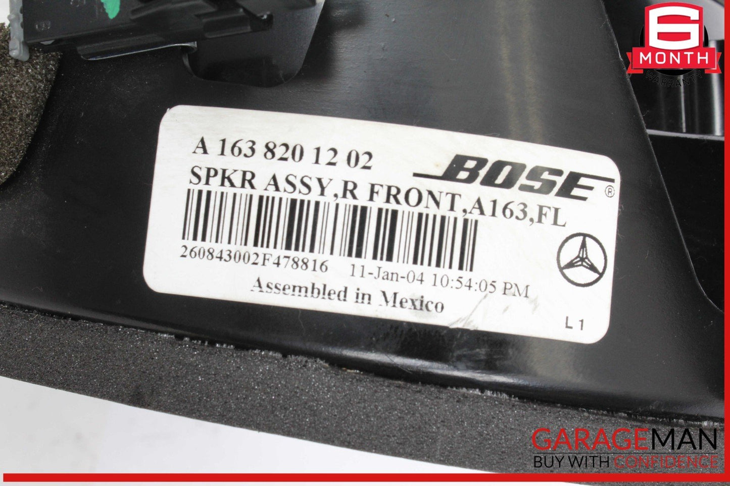 02-05 Mercedes W163 ML350 ML500 Front Right & Left Bose Sound Speaker Set OEM