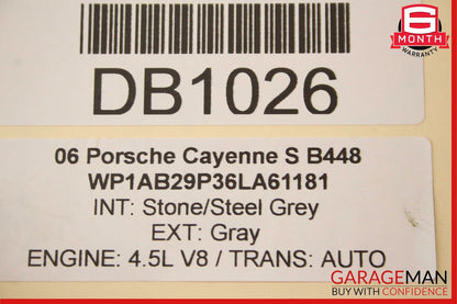 03-06 Porsche Cayenne S 955 4.5L Rear Diff Differential Axle Carrier Assembly