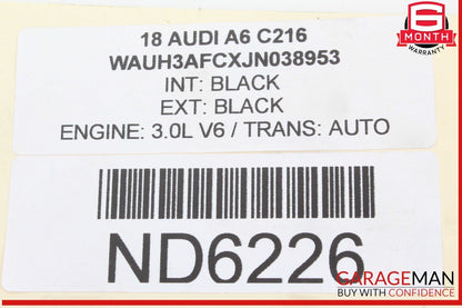 09-18 Audi A6 S4 A4 Rear Left Driver Side Spindle Knuckle Wheel w/ Rotor Disc