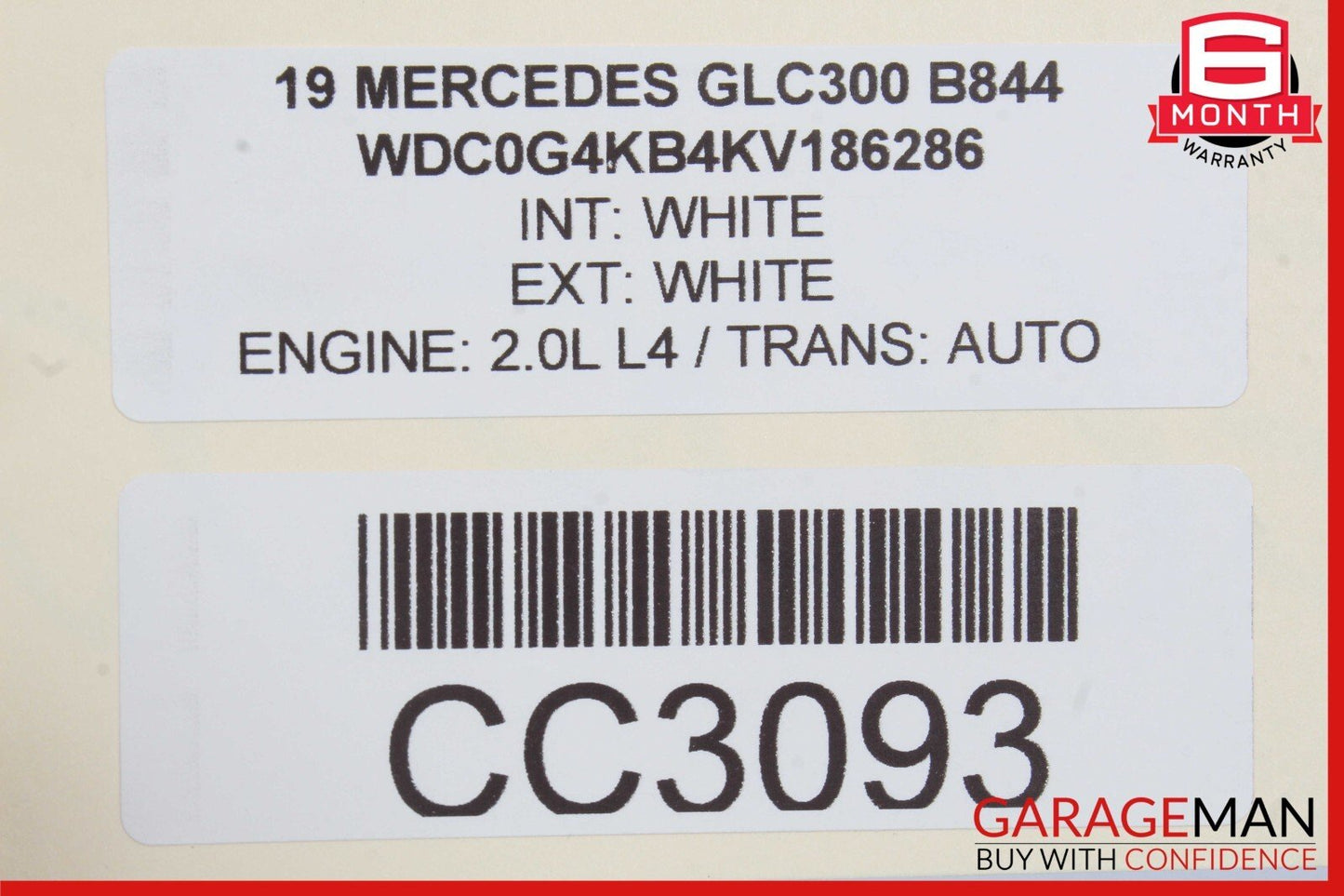15-25 Mercedes X253 GLC300 C300 Front Right or Left Side Top Upper Seat Cushion