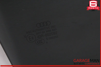 17-24 Audi Q7 Rear Right Passenger Side Door Window Glass OEM