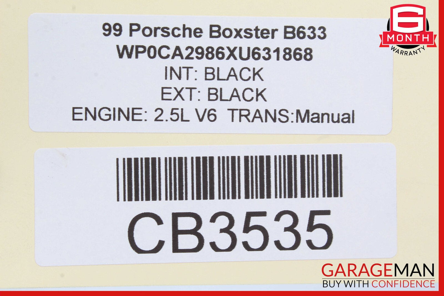 97-04 Porsche Boxster 986 Rear Trunk Lower Latch Lock Actuator 98651205301 OEM