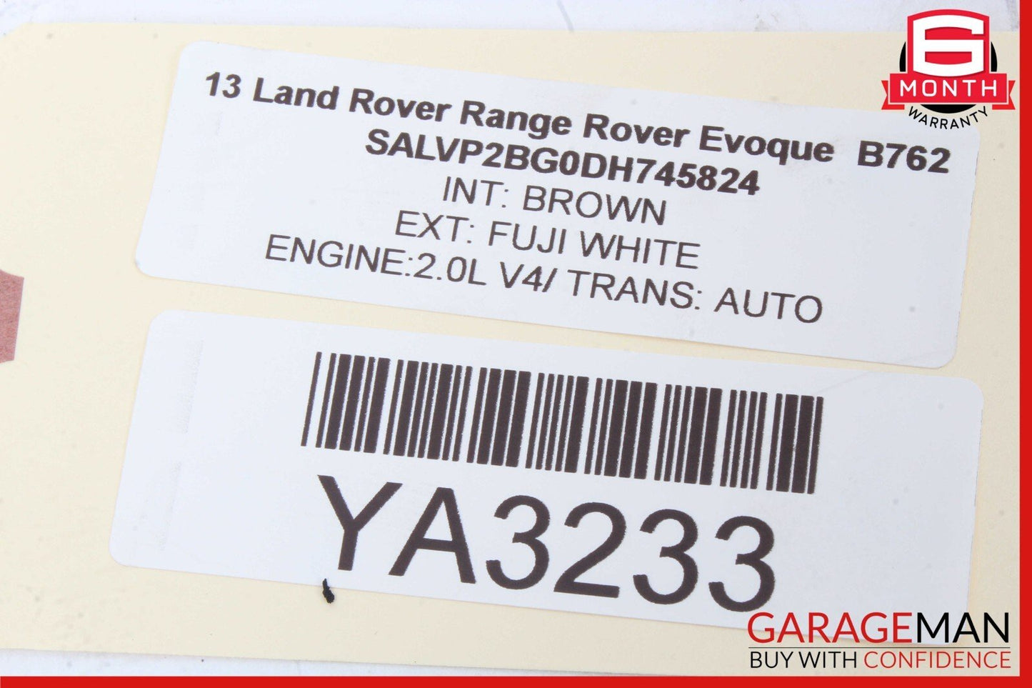 12-19 LR Range Rover Evoque L538 Center Console Roller Storage Cup Holder OEM